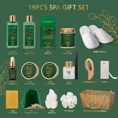 Image of Spa Skin Care Gifts Set - 18Pcs Luxurious Spa Gift Baskets for Women & Men