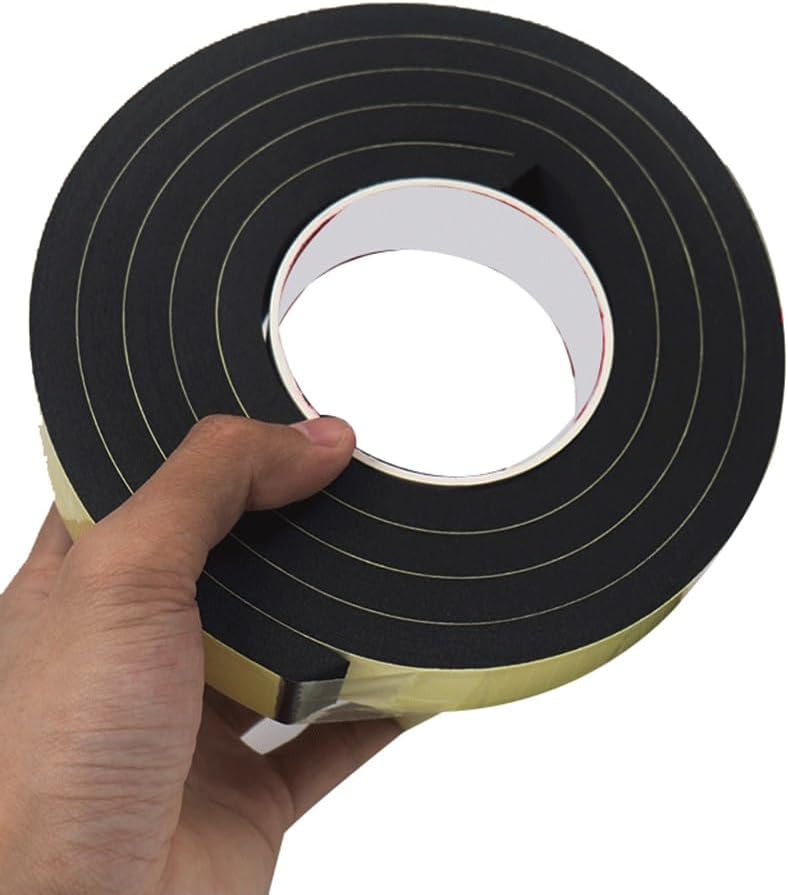 Double Sided Tape Sponge EVA Single Side Foam Sponge Foam Tape EVA Tapes 1pcs, for Home Improvement Sealing Strips(40mm Wide 2m Length 8mm Thick)