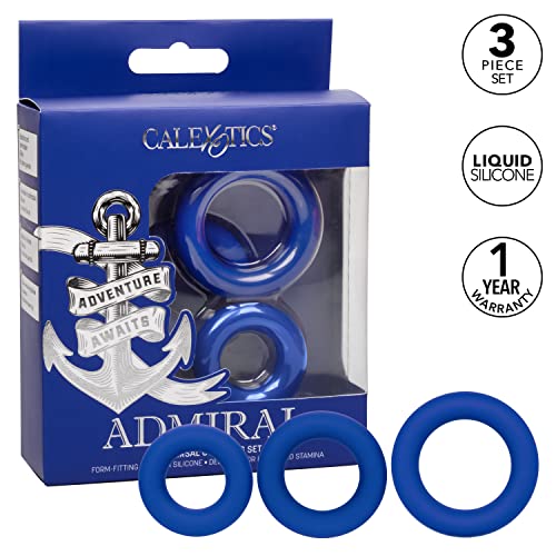 Admiral cock ring set azul para prolongar el placer y mejorar la firmeza 3