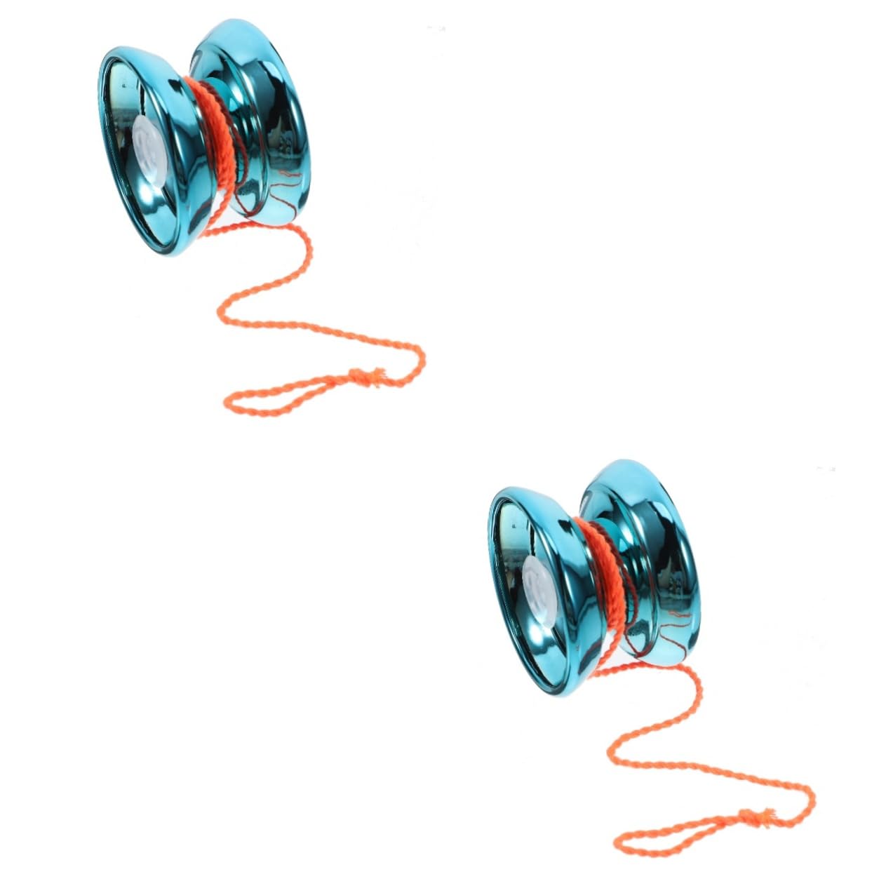 Vaguelly 2 Sets Yo-yo Outside Toys Yoyo Toys Ball Plaything Fingertip Ball Yoyo Balls Toys Beginner Yoyo Balls Outdoor Toy Ball Toy Sky-blue Aluminum Alloy