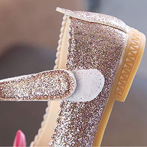 Toddler Little Girls Ballet Mary Jane Flats Bowknot Glitter Ballerina Wedding Princess Dress Shoes4