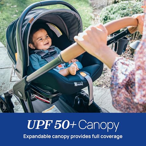 Image of Chicco KeyFit Max ClearTex Infant Car Seat and Base, Rear-Facing Seat for Infants 4-30 lbs., Infant Head and Body Support, Compatible with Chicco Strollers, Baby Travel Gear, Lupine /Purple