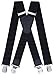 Produktbild Ranger Hosenträger für Herren X-förmige 5cm breit verstellbar und elastisch mit einem sehr starken Clips (schwarz 1)
