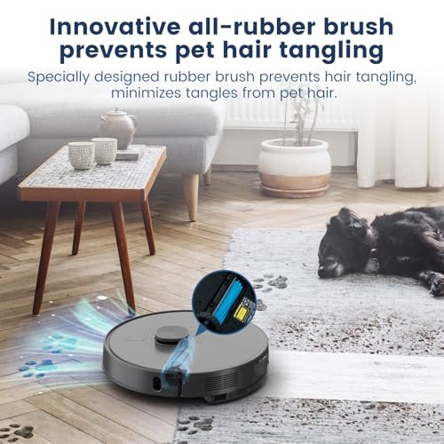 Image of FIXR Robot Vacuum and Mop with Self-Emptying, 75-Day Hands-Free Cleaning 12,000Pa Suction, T25-GR