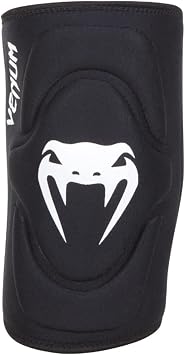 Venum Kontact Lycra/Gel Knee Pads, Black, Medium/Large