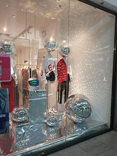 400Pcs Mini 0.4 X 0.4 Inch Mirror Squares Self-Adhesive ,Real Glass Mirror Roll,Decorative Mirror Sticker Sheet Diy Accessory Mirrors Mosaic Tiles (Mirror Silver, 1 Meter) #TOP6