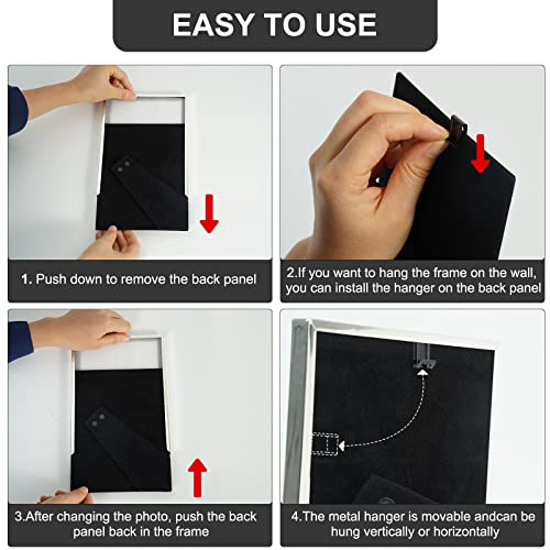 Iziddo 5X7 Picture Frames Diamond Black, Metal Photo Frame For Wall Or Tabletop Display (5 X 7, Pack Of 2) #TOP5