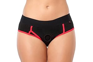 Lovehoney Black Unisex Strap On Harness Briefs with O Ring - S/M...