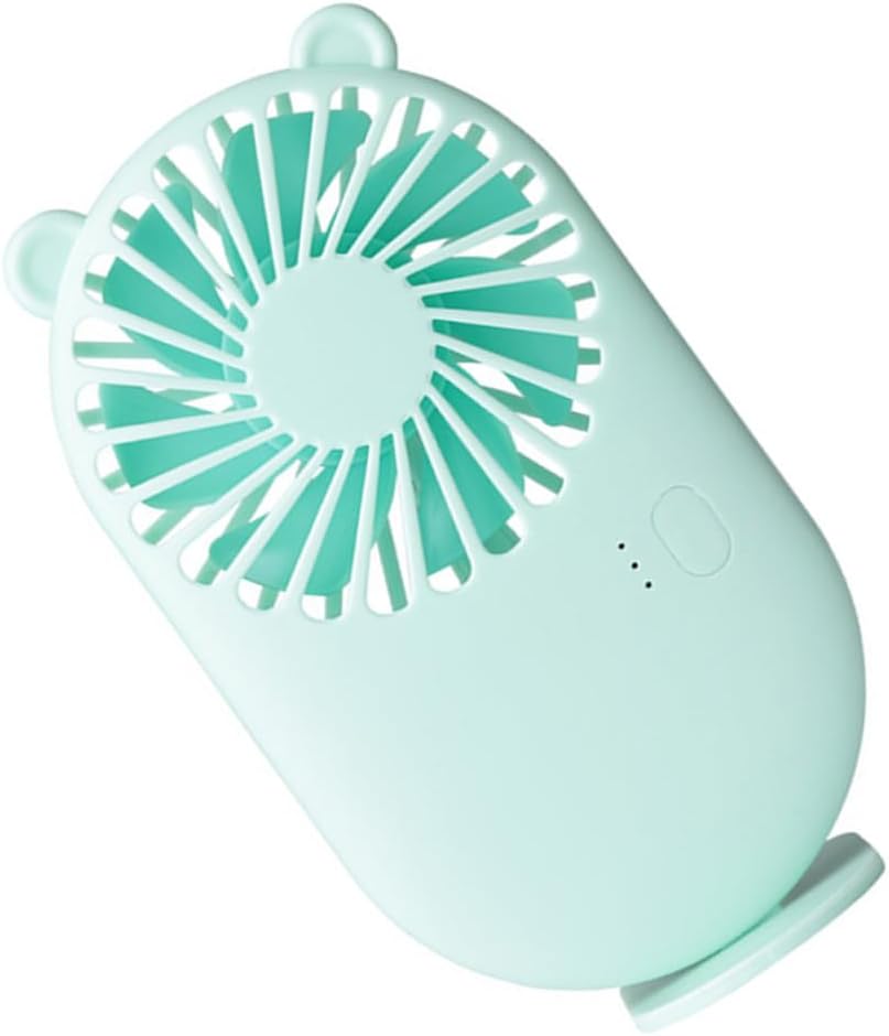 Vaguelly Portable USB Silent Mini Fan for Office Desk, Rechargeable Green Mute Cooling Fan for Home, School, and Travel Use