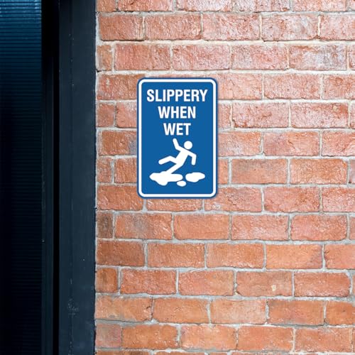 Panneau Slippery When Wet pour sécuriser l'accueil des hôtels et restaurants
