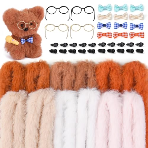 UzecPk 48 Pcs Pipe Cleaners Extra Thick Jumbo Chenille Stems Fur 12Ps 39Inch Pipe Cleaners Craft Kit Chunky Pipe Cleaners for Beginners DIY Craft Supplies Decorations