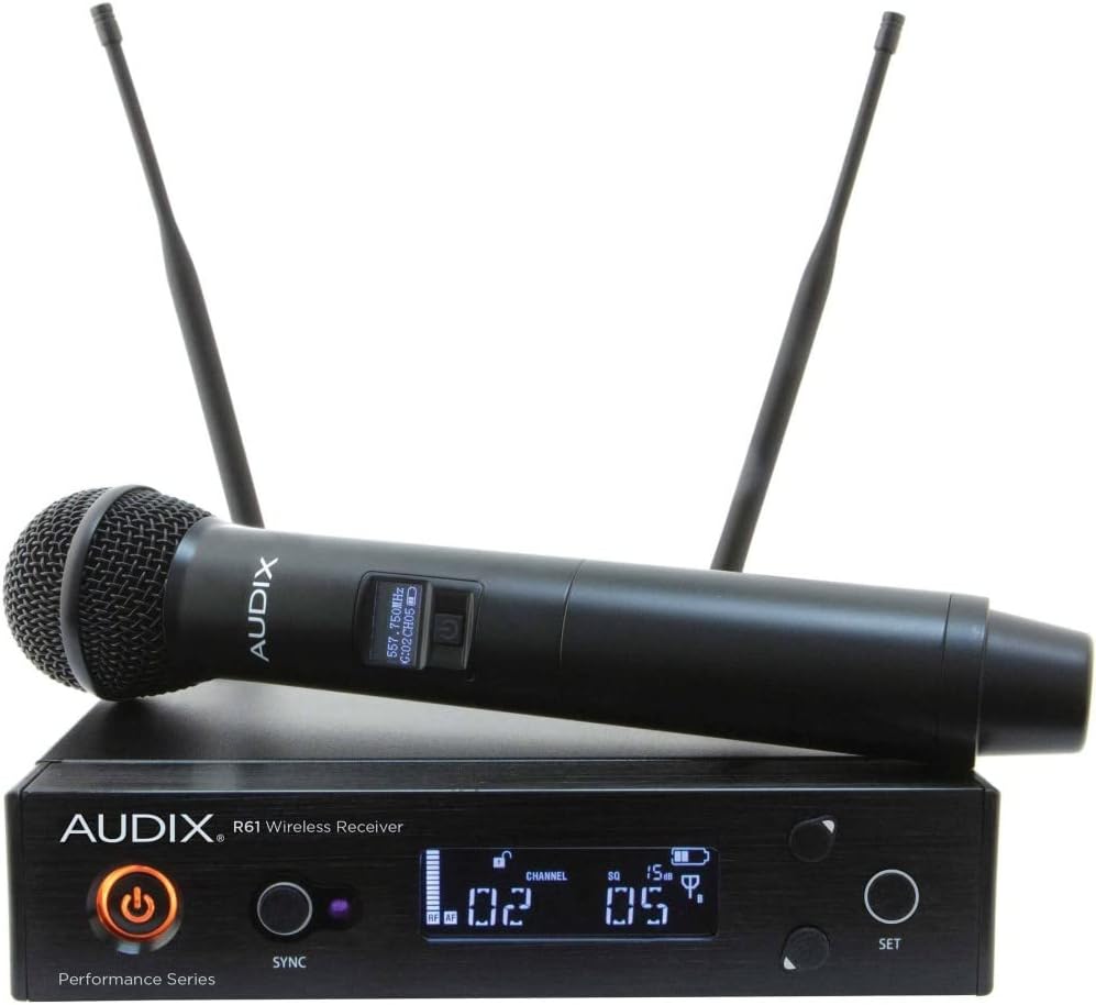 AUDIX AP61 OM2 Handheld Wireless Microphone System for Musical Performances and Public Speaking
