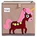 Produktbild TsingLe Aufbewahrungsbox für Kinderspielzeug, faltbar, Cartoon-Design, Segeltuch, große Kapazität für Spielzeug, Kleidung, Schuhe, 33 x 33 cm, 36 l Einhorn