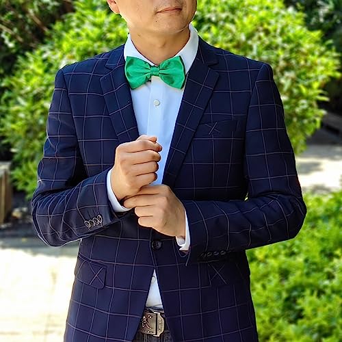 Image of Bow Tie for Men & Boys, Pre-Tied Bowtie Adjustable 9-18in, for Formal Tuxedo, Prom Party, Wedding