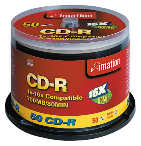 Imation IMN01182 CD-R, 80 Minuten, 700 MB, 16X (50-er Spindel) (Auslaufmodell)