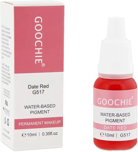 Goochie Superior Semi Organic Liquid Water Based Micro Pigment EU Standard Machine Permanent Makeup Pigment 10ml Lip Pigme...