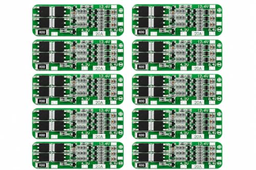 Image of 3s 20Amp Cell BMS 18650 Lithium Battery Protection Board Pack of Pack of 10