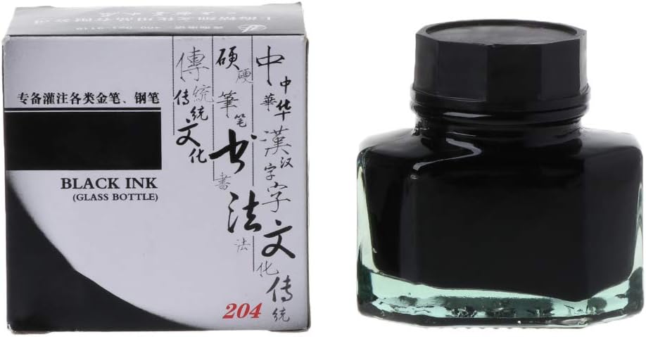 FlyWANG 50 Ml Bottled Glass Smooth Writing Fountain Pen Ink Refill School Student Stationery Office Supplies