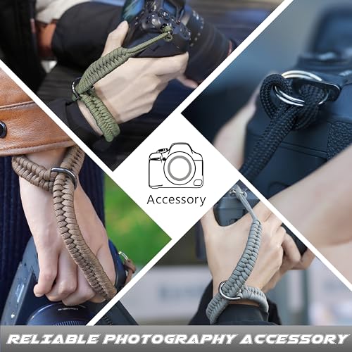 SUNYA Camera Wrist Strap, Paracord Camera Hand Sling, Quick Release, Portable Attachment fit for Canon Nikon, Fuji, Sony, DSLR - Image 2