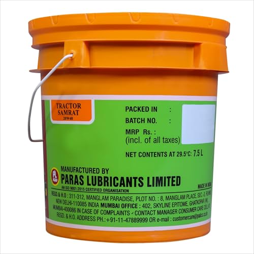 Image of PALCO Tractor Samrat 20W-40 CF Multigrade Diesel Engine Oil for Tractors 7.5 Litre Heavy Duty Engine Oil Compatible with Escorts, Ford & Eicher Increased Drain Interval