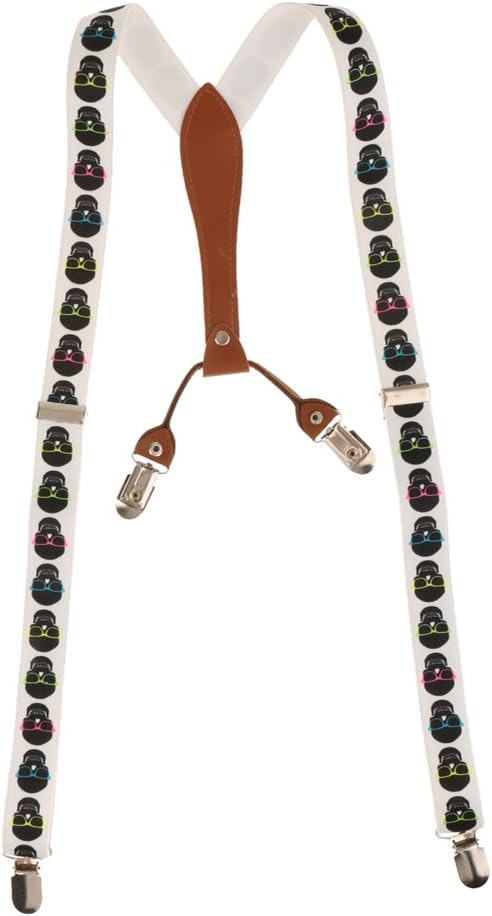 Generic Adjustable Unisex Braces / Suspenders -Party/Fancy Dress with Varius Cute Patterns - #5, One Size