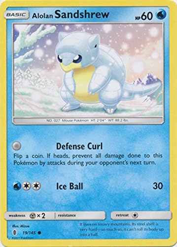 Pokemon - Alolan Sandshrew - 19/145 - Common