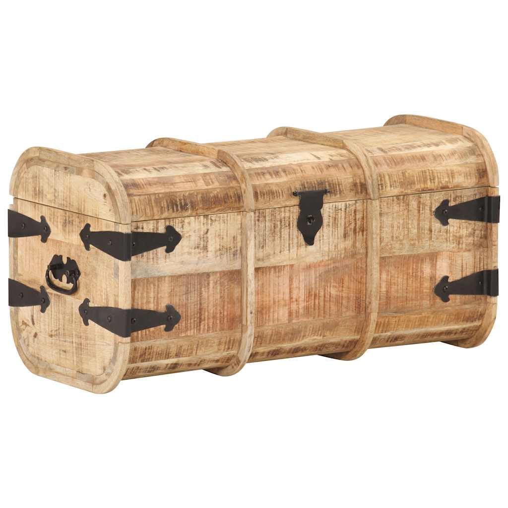 Juego de 2 baúles de madera maciza de mango