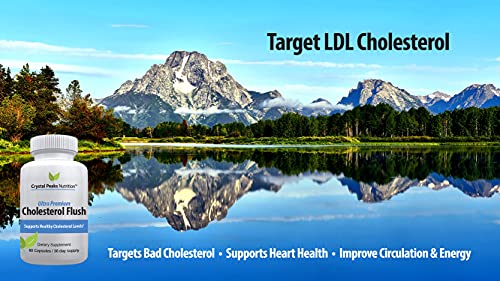 Crystal Peaks Nutrition Cholesterol Supplement - All-Natural Ingredients To Support Normal Hdl And Ldl Colesterol Levels. Supports Arteries, Heart & Circulation. 60 Capsules #TOP2