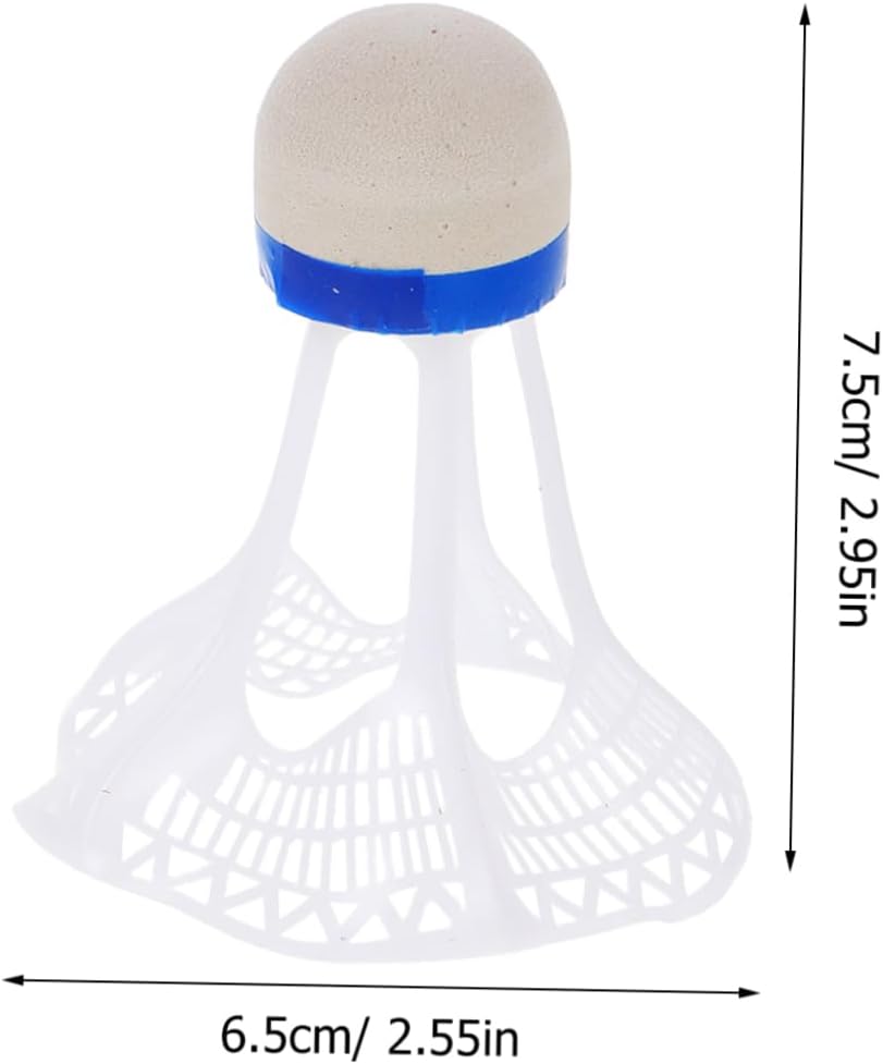 Hemoton 3-Pack Wind Resistant Nylon Badminton Shuttlecocks for Indoor and Outdoor Training Sturdy Practice Balls for Competition and Self-Training