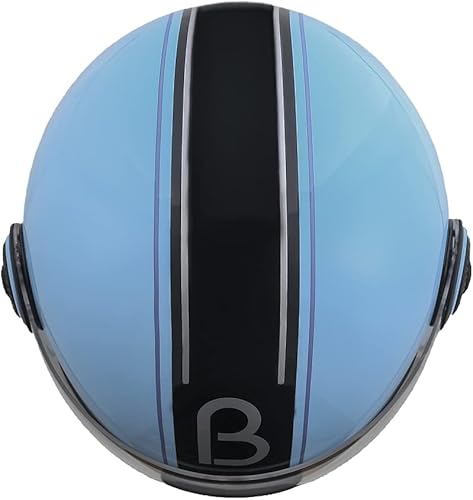 Miniatura 6 de Casco de ciclomotor Vespa aprobado por DOT, cascos de motocicleta vintage 34 con visera retro para mujeres, hombres y adultos