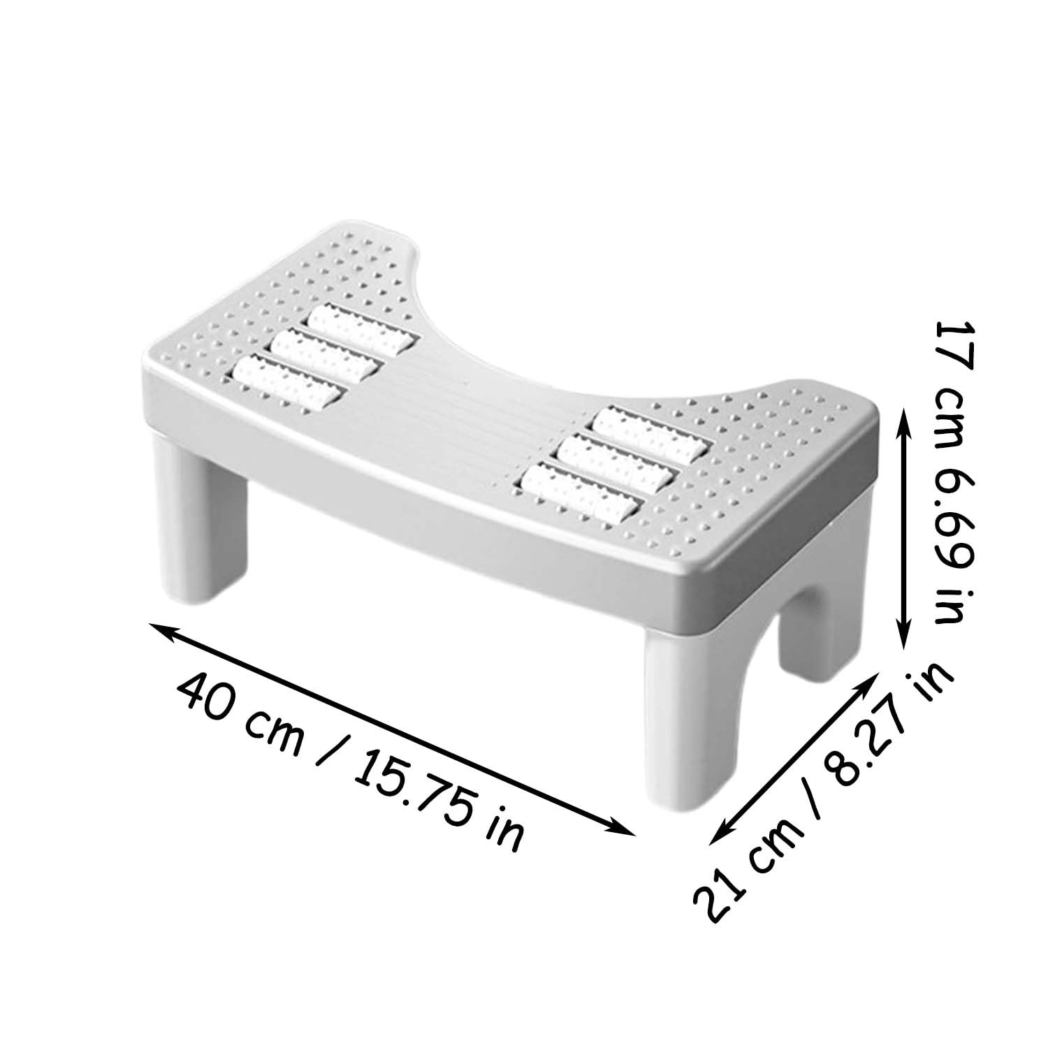 Sgabello Per Wc Ergonomico, Sgabello Da Toilette, Sgabello Da Bagno Fisiologico, Per Adulti Antiscivolo, Scientifico, Lenitivo Intestinale Previene Emorroidi, Costipazione, Flatulenza