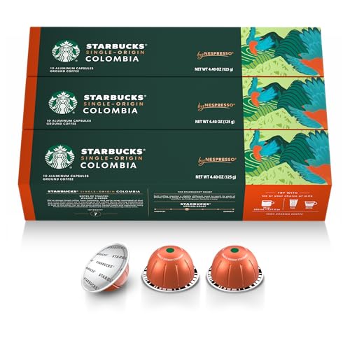 Image of Starbucks by Nespresso Vertuo, Single-Origin Colombia, 30-count Coffee Pods Medium Roast, Brews 7.8 oz