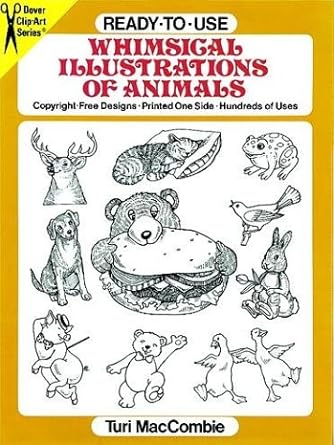 Ready-to-Use Whimsical Illustrations of Animals (Dover Clip-Art Series)