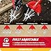 Garden Weasel Rotary Cultivator & Hand Tiller - 2-in-1 | Aerate, Weed, Cultivate, Plant, Reseed | Lawn Reseeding Garden Tool, Garden Soil Loosener | 91206