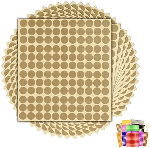 1,980 x Green Sticky Dots - 13mm - Round Colour Coding Dot Stickers - 15 Sheets