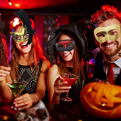 Paraor 16Pcs Diy White Masquerade Mask Paintable Paper Mache Mask White Half Face Masks For Mardi Gras Cosplay Masquerade Dance Party Halloween #TOP3