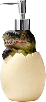 Cute Dinosaur Baby Egg Soap Dispenser, Refillable 560ml Hand Soap Dispenser for Liquid Soap Dish Soap Bath Accessory, Style A