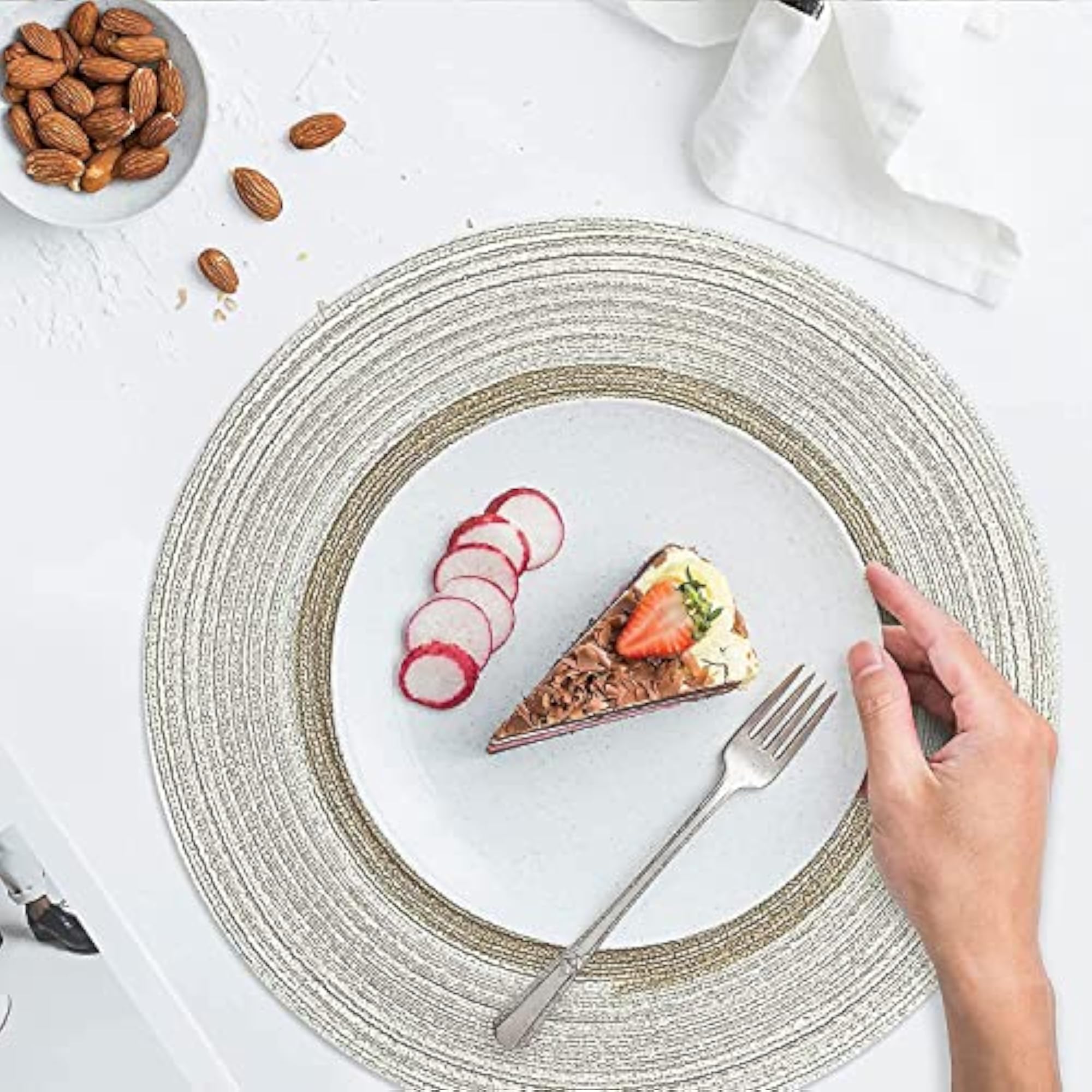 Round Braided Placemats Table Mats Gift
