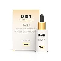 Vista 1 de ISDIN Flavo-C Vitamina C y Antioxidante Antienvejecimiento Beneficios Suero, Aumenta el brillo de la piel, elasticidad y textura, 1 onza líquida