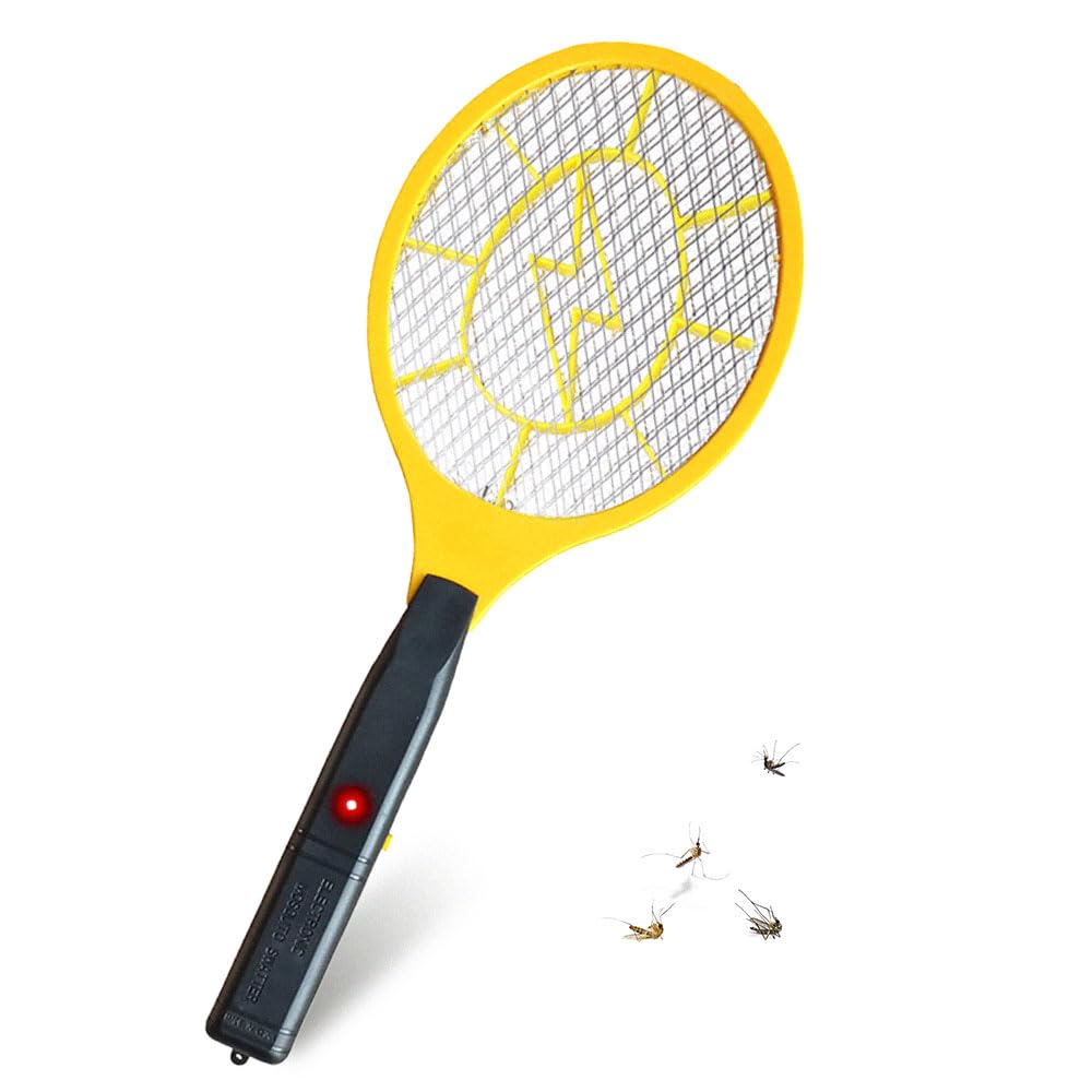 FIRST CHOICE KAYA Electric Mosquito Fly Swatter Bug Zapper Bat Racket | Battery Operated (Battery not included) Flies Bat Racket | Pests Insects Killer Repellent | Bug Killer Indoor And Outdoor