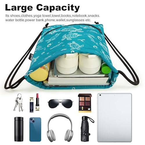 Image of HOLYLUCK Drawstring Backpack Bag Sport Gym Sackpack