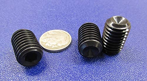 Alloy Steel Cup Point Set Screws M14 x 2 mm x 20 mm Length 15 pcs
