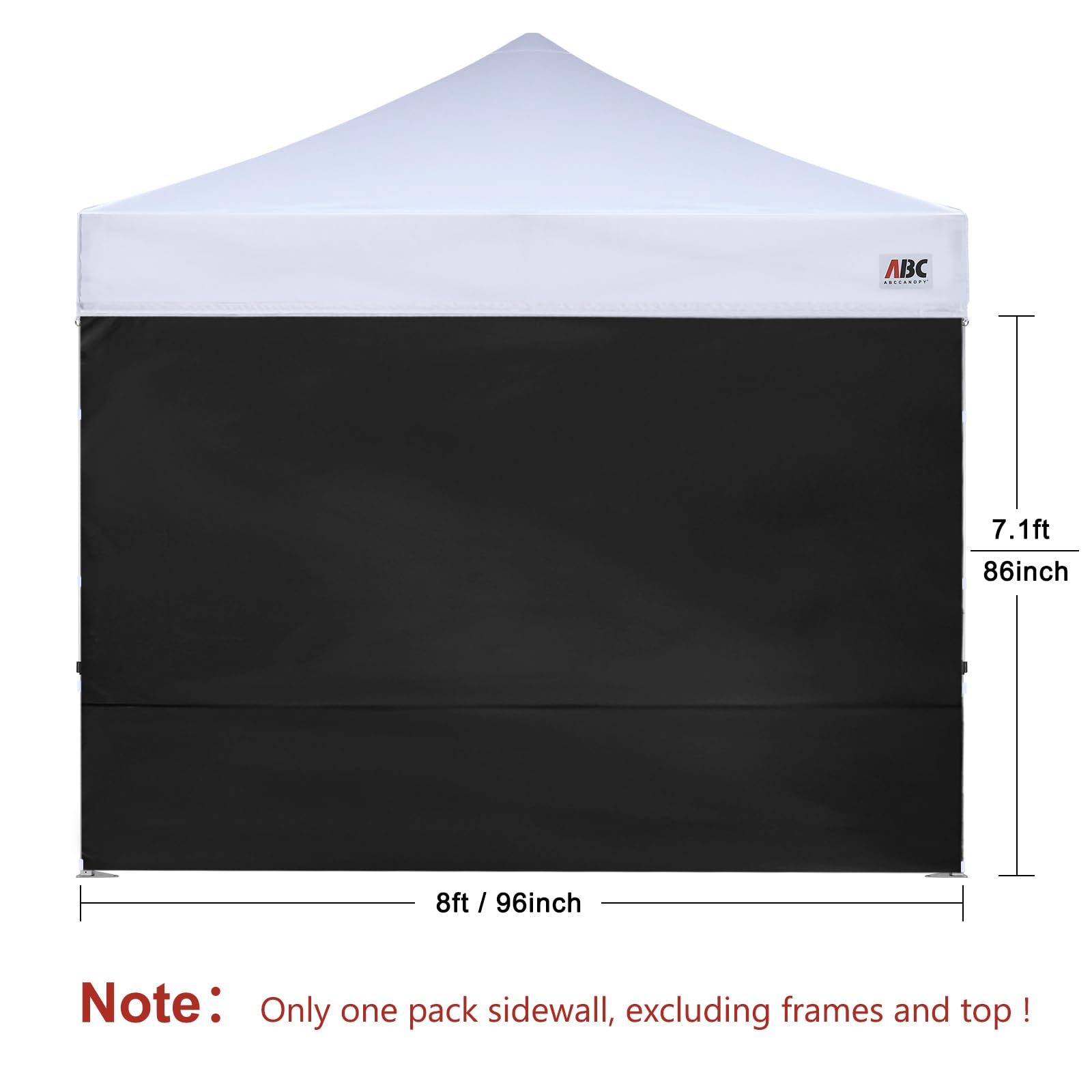 Amazon.com : ABCCANOPY Instant Canopy SunWall 8x8 FT, 1 Pack