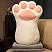 RJGLKS Bella Orso Gatto Zampa Giocattoli Kawaii Animale Sigillo Tiro Cuscini Lunghi Zampa Peluche Farcito Cuscino per Dormire Bambola Giocattolo 70 cm whitewithblanket