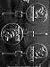 Cybrtrayd R065 Baptism Lolly Chocolate Candy Mold with Exclusive Cybrtrayd Copyrighted Chocolate Molding Instructions plus Optional Candy Packaging Bundles