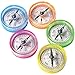 U.S. Toy Lot of 36 Assorted Color Mini Compass, 1"