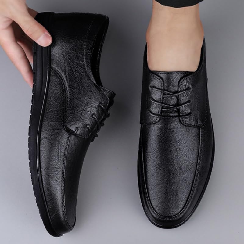 Mens Classic Oxford Shoes Non-Slip Softsole Walking Dress Shoes Men Breathable Comfortable Business Lace Up Derby Shoes3