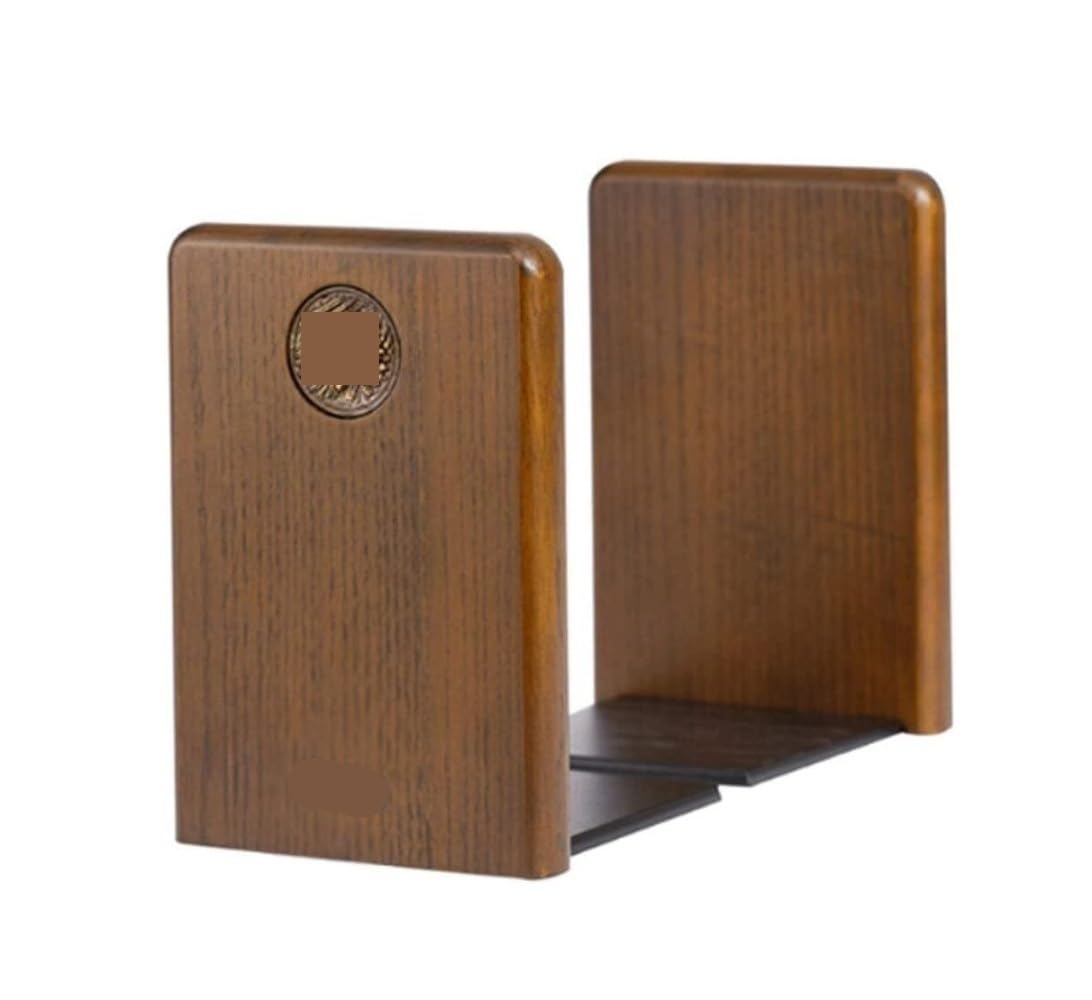 Sujetalibros para Casa Oficina Escuela Sujetalibros Elegantes Decoración De Madera Personalidad Tapones para Libros Sujetar para Estanterías