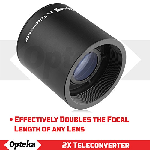 Opteka 500mm/1000mm f/8 Manual Telephoto Lens for Canon EF EOS 90D, 80D, 77D, 70D, 60D, 60Da, 1Ds, Mark III II 7D, 6D, 5D, 5DS, Rebel T8i, T7i, T7s, T7, T6s, T6i, T6, T5i, T5, T4i, SL3, SL2 (White)
