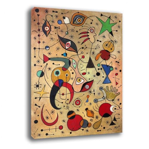 Printerland Quadro moderno stile MIRO Joan Mirò RIPRODUZIONE STAMPA SU